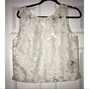 White Embroidered Top